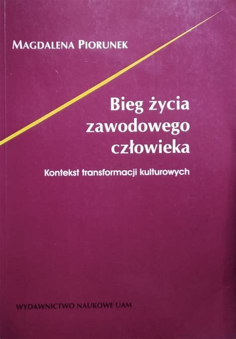 Magdalena Piorunek Bieg życia zawodowego człowieka Kontekst