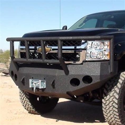 Iron Bull Bumpers® Chevy Silverado 2500 Hd 2008 Full Width Black Front Winch Hd Bumper With