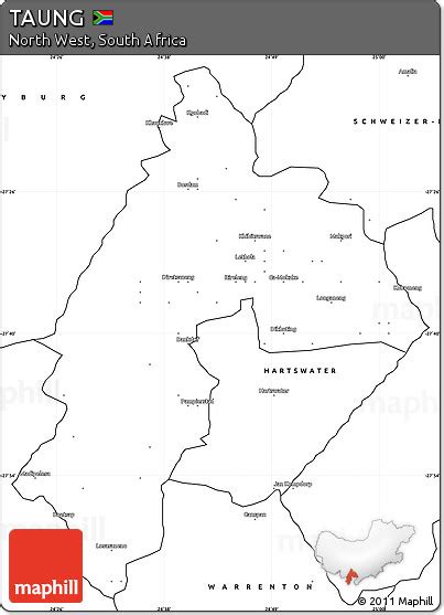 Free Blank Simple Map Of Taung