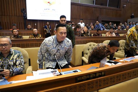 Komisi Ii Dpr Gelar Raker Dengan Menteri Atr Bpn Ahy