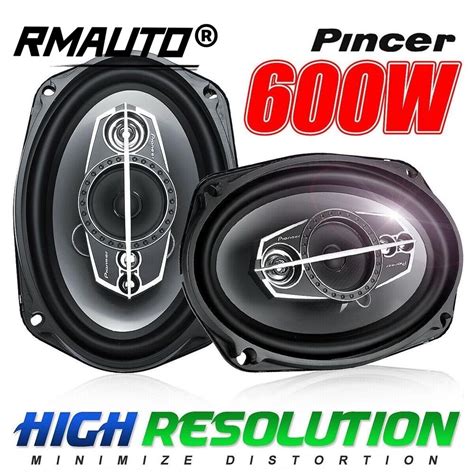 2Pcs TS A6995R 6x9 Pouces 600W 5 Voies Voiture Coaxial Haut Parleur