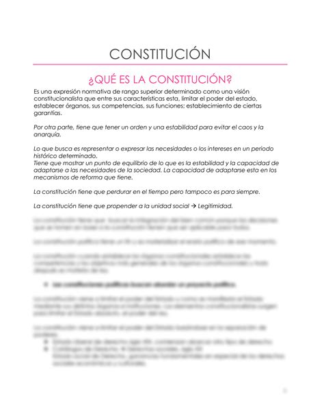 Solution Que Es La Constituci N Y Cuales Son Sus Funciones Studypool