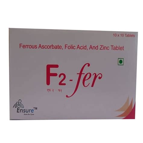 Ferrous Ascorbate Folic Acid Zinc Tablet At Rs Box Ferrous