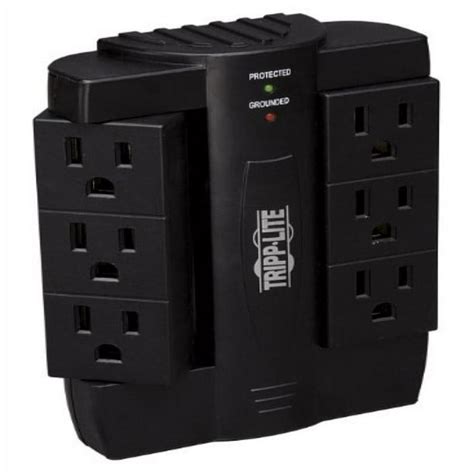 Tripp Lite 6 Rotatable Outlet Surge Protector Suppressor Wall Mount Direct Plug In And 20k