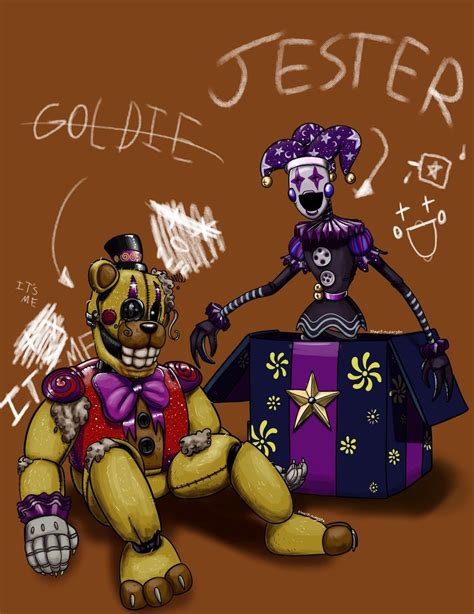 Reddit Fivenightsatfreddys Carnival Au Goldie And Jester Fnaf