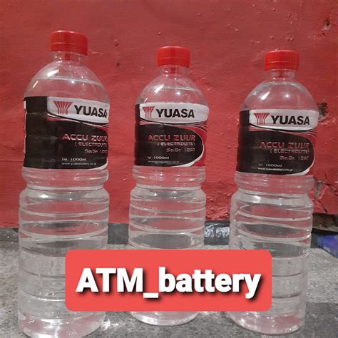 Air Aki Merah Yuasa Air Accu Zuur Yuasa 1 Liter Lazada Indonesia