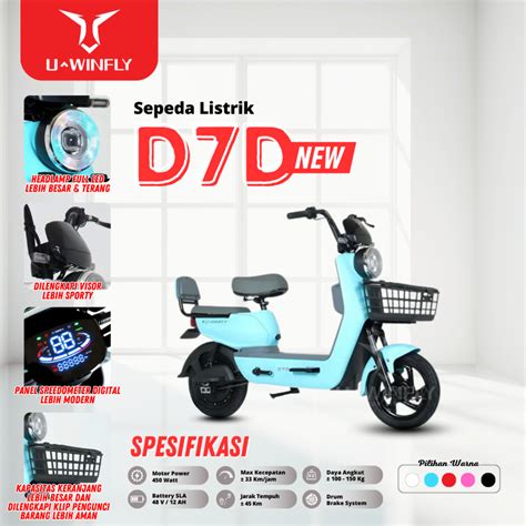 Jual Uwinfly Sepeda Listrik Tipe Baru D D Shopee Indonesia