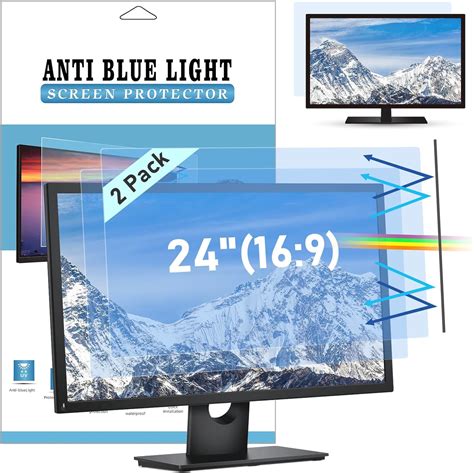 LAMA 2 PACK 24 Inch Blue Light Blocking Screen Protector 24 Computer