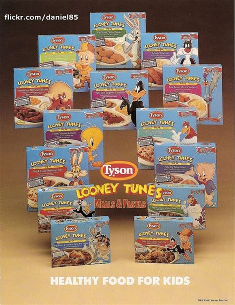 Tyson Looney Tunes Meals Kids Menu Kids Lunch Frozen Dinners