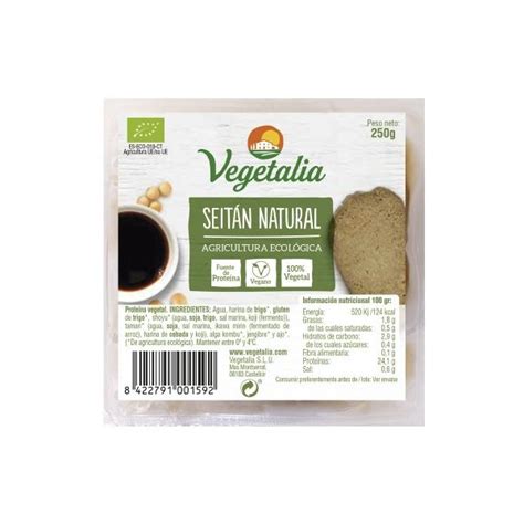 Refrigerado Y Fresco Proteinas Vegetales Vegetalia Seitan Fresco Refrigerado 250g Vegetalia