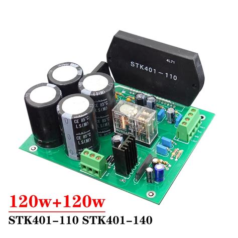 120w 2 STK401 2 Kanal Power Verst Rker Board Diy Kit High Power Sound