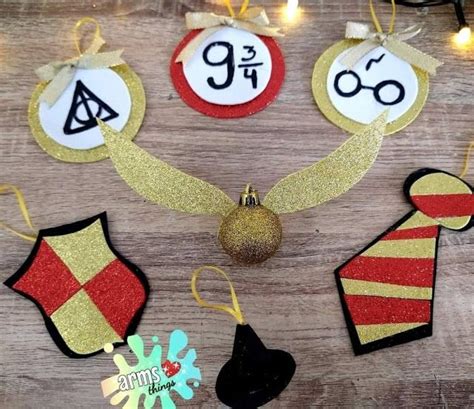 Acessórios do Harry Potter em Eva Moldes Enfeites de natal harry