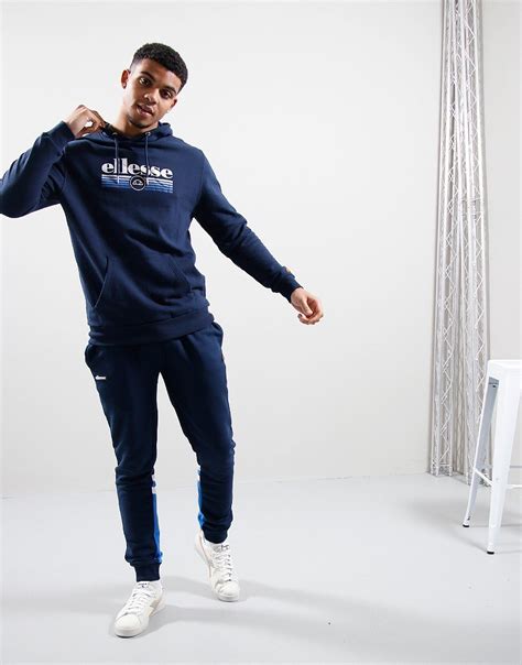 Ellesse Claro Hoodie Navy Terraces Menswear