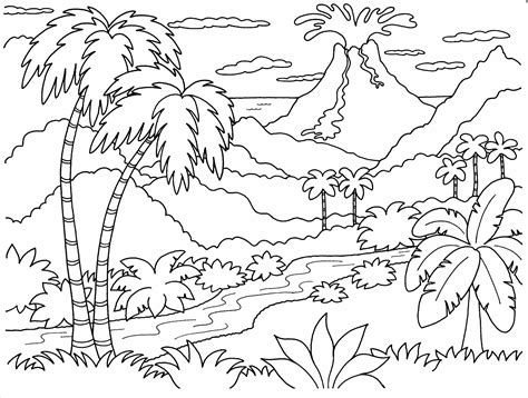 Scenic Free Coloring Pages