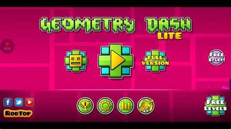 Playing Geometry Dash Lite ️ ️ Youtube