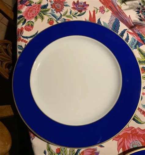 7 9 ASSIETTES Présentation Bernardaud Opaline Bleu Porcelaine De