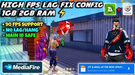 Free Fire Max High Fps Config File Ob Lag Fix Gb Gb Gb Ram