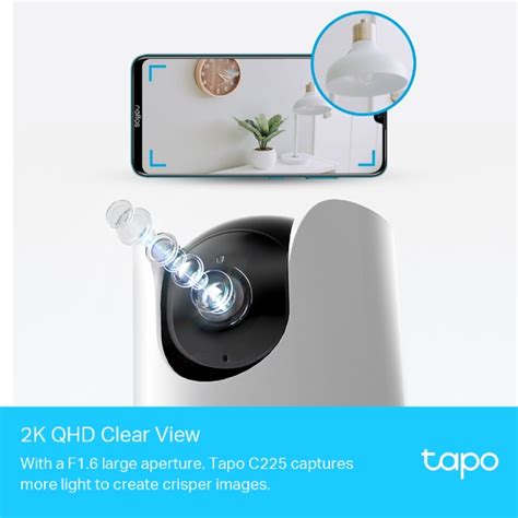 Tapo C225 | Pan/Tilt AI Home Security Wi-Fi Camera | Tapo