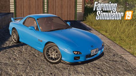 Mazda RX 7 Farming Simulator 2019 FS19 LS19 Car Vehicle Mod Mazda