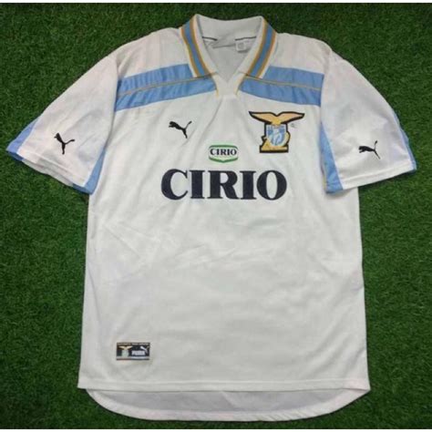 Jual Jersey Kaos Baju Bola Ss Lazio Away Putih Retro Classic Klasik