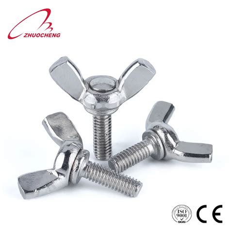 stainless steel folding wing nut screw with ISO9001 Products from Wuxi ...