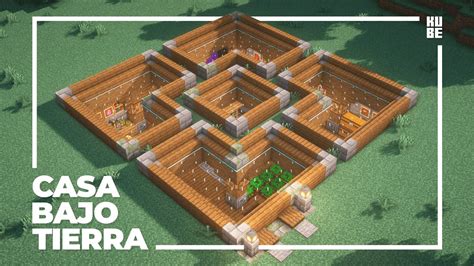 Cómo hacer una CASA SUBTERRÁNEA para MINECRAFT SURVIVAL 1 19 SÚPER