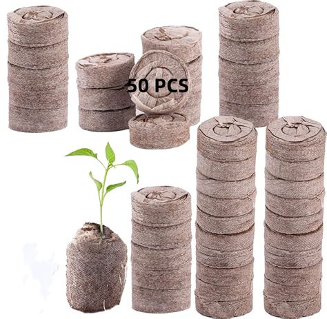 50 Pcs Seed Starter Pod Peat Pellets 30mm For Seedlings Compressed