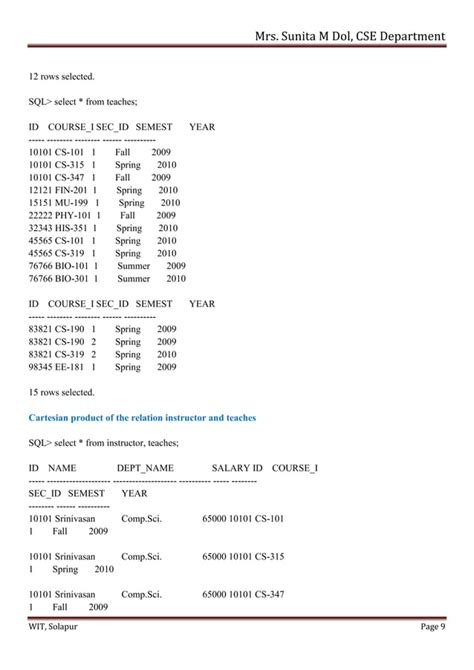 5 Basic Structure Of Sql Queriespdf