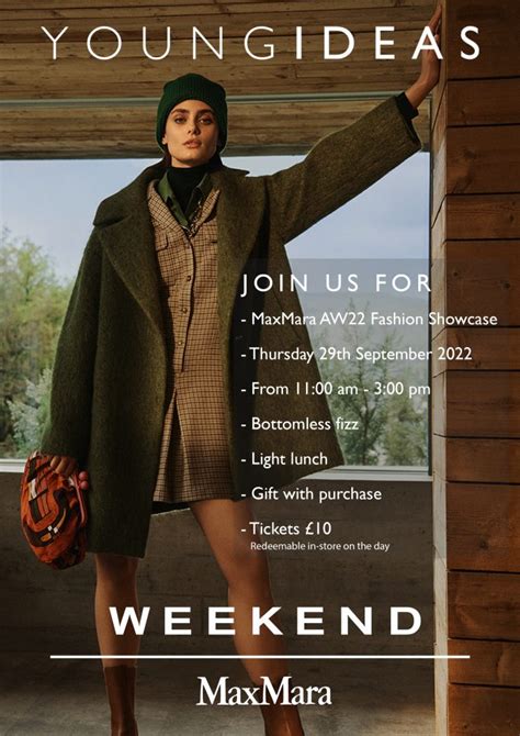 Weekend Max Mara Styling Event Launches Aw22 Event Season Young Idea