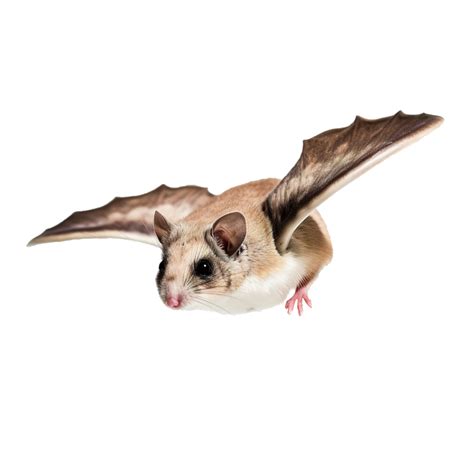 Flying Squirrel Isolated On Transparent Background Digital Art Images