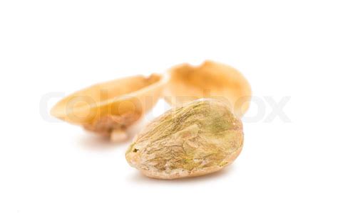 Pistachios Isolated Stock Image Colourbox