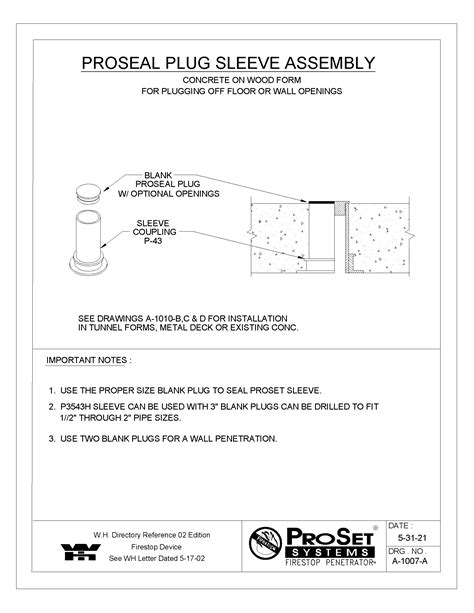 A A Proseal Plug Device For Concrete On Wood Formprovent