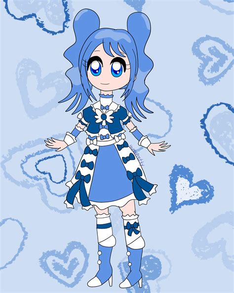 A Finished Version Of Blue Magical Girl Oc Name Aoba R Magicalgirls