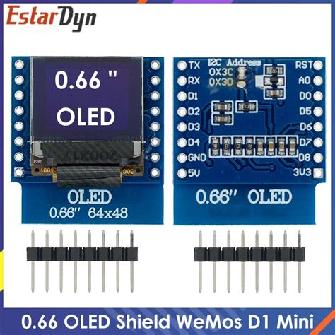 Inch Oled Led Lcd Dispaly Shield Compatible For Wemos D Mini