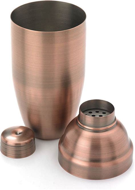 Barfly 24 Oz Stainless Steel Antique Copper Plated 3 Piece Japanese