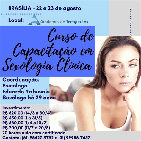 Sexologia ClÍnica Curso De CapacitaÇÃo Em BrasÍlia Sympla