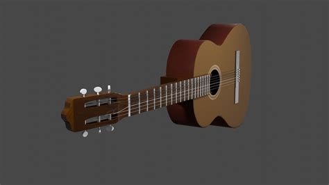 Acoustic Guitar 3d Model Cgtrader