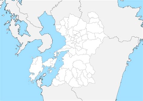 熊本県 市区町村別 白地図データ（eps） 地図素材をダウンロードにて販売するお店｜今八商店