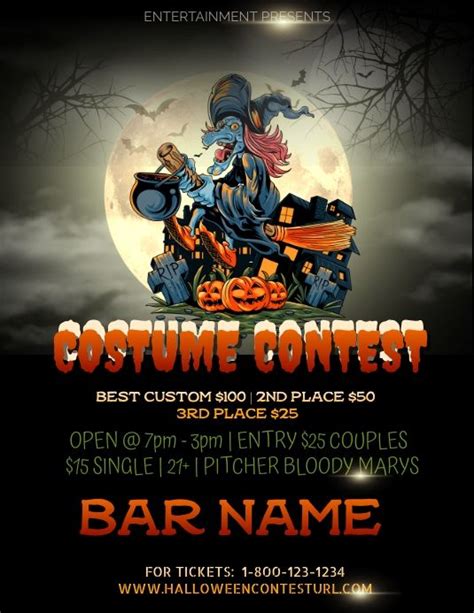 Halloween Costume Contest Template | Halloween costume contest, Costume ...