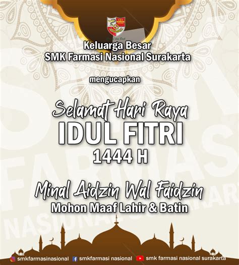 Hari Raya Idul Fitri 2023 SMK Farmasi Nasional Surakarta