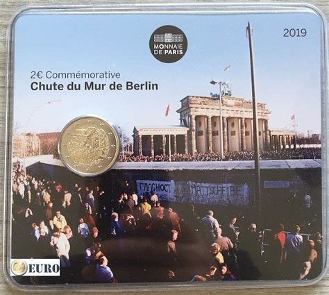 Euro Frankrijk Val Berlijnse Muur Bu Fdc Coincard