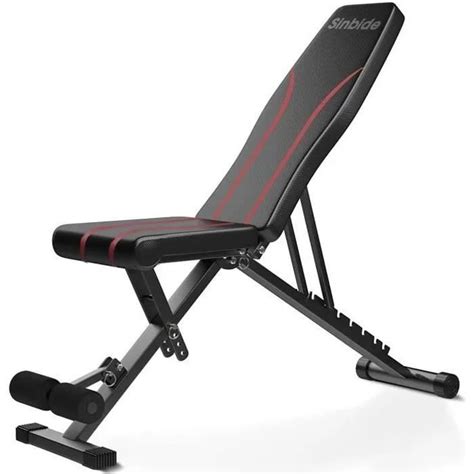 Sinbide Banc De Musculation Inclin Pliable Multifonction Dossier