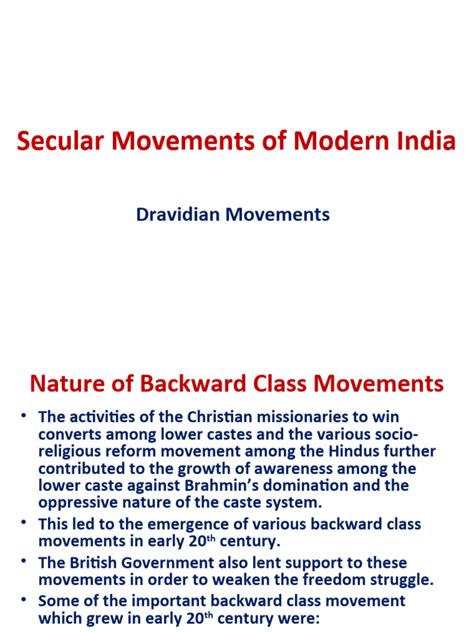 Secular Movements | PDF | Dalit