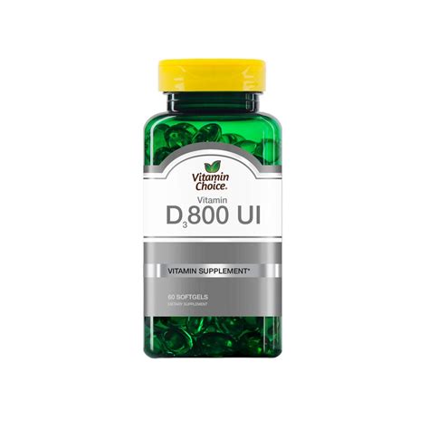 Vitamin Choice Vitamina D Ui C Psulas Softgel Cruz Verde