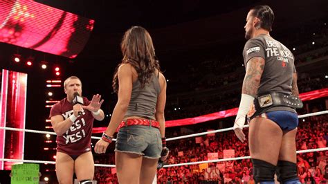 Cm Punk Vs Daniel Bryan And Aj Special Referee Money In The Bank 2012