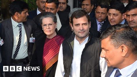 Indias Gandhis Bailed Over National Herald Case Bbc News