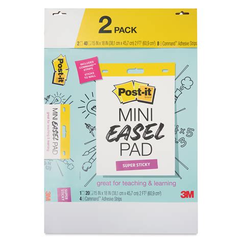 Post It Super Sticky Mini Easel Pad Blick Art Materials