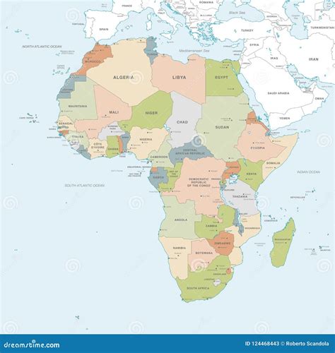 Africa Continent Map Countries