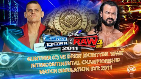 Gunther C Vs Drew Mcintyre Wwe Intercontinental Championship Match Simulation Wwe 2k23 Mod