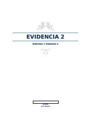 Evidencia Fisica R Docx Evidencia Materia Y Energia Ii